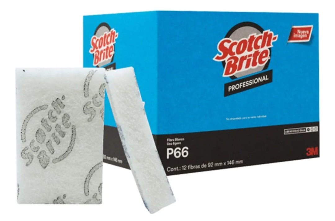 FIBRA SCOTH BRITE P66 12 PZAS x 6 Cajas.